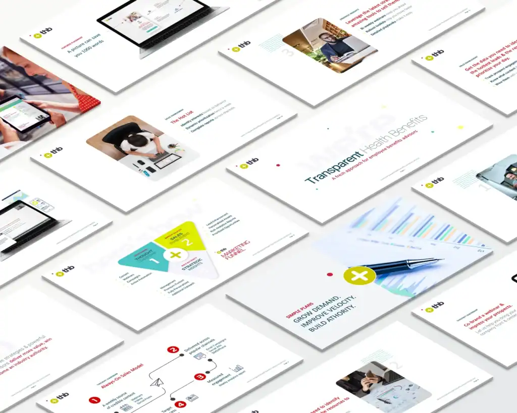 Collection of branding, website, and social media design layouts.