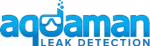 AQ Amaan leak detection logo for plumbing and water leak services.