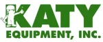Katy Equipment Inc logo showcasing equipment and machinery in green and white.